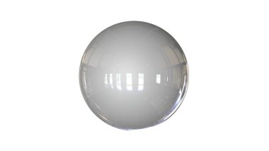 bir shpere beyaz bir arka plan üzerinde izole yapısı ile 3D render