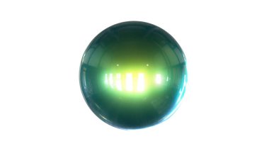 bir shpere beyaz bir arka plan üzerinde izole yapısı ile 3D render