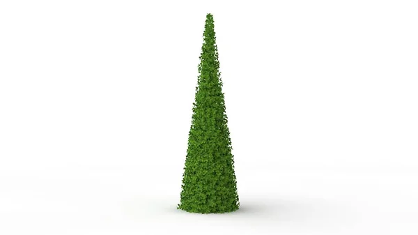 Vykreslování Zelené Rostliny Izolovaných Bílém Pozadí — Stock fotografie