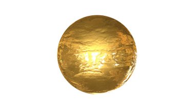 bir shpere beyaz bir arka plan üzerinde izole yapısı ile 3D render