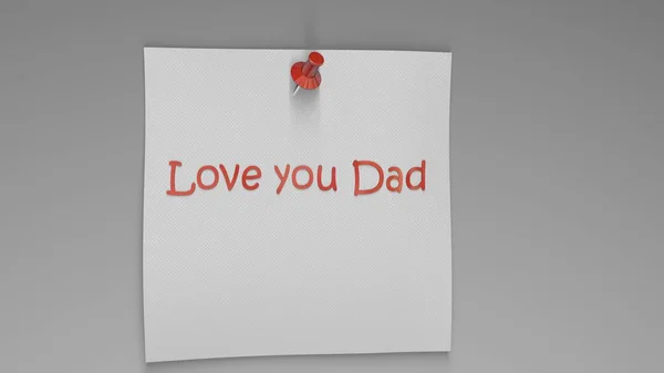 3d rendering of a concept father's day design — Stock Photo, Image