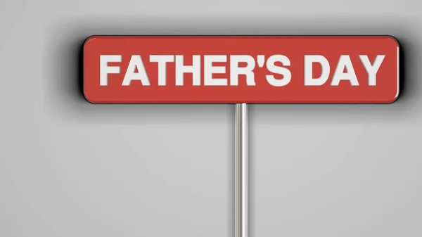 3d rendering of a concept father's day design — Stock Photo, Image