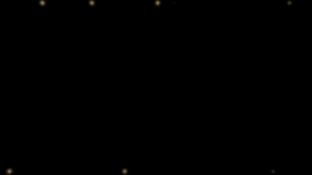 3d representación de una animación de luz flash aislado en negro grande para uso de transición — Vídeo de stock
