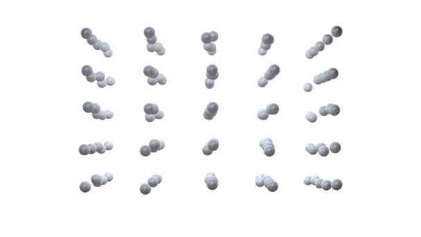 3D renderizado de bucle de transición de esfera para uso gráfico de movimiento — Vídeos de Stock