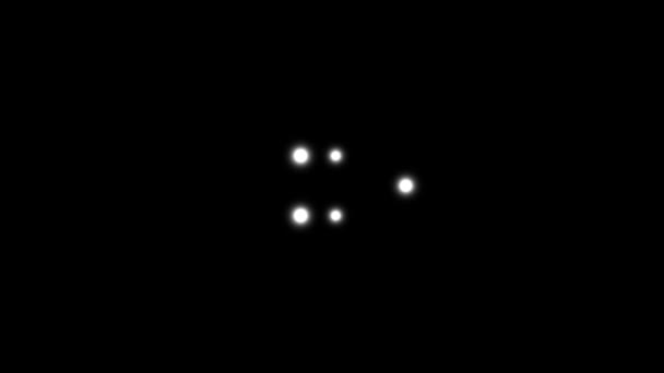 rendu 3d d'une animation flash isolée sur noir grand pour une utilisation de transition 