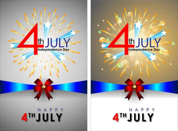 Реферат Happy 4Th July Memorial Independence Day Вектор Иллюстрация Eps — стоковый вектор