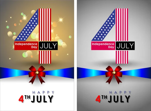 Реферат Happy 4Th July Memorial Independence Day Вектор Иллюстрация Eps — стоковый вектор