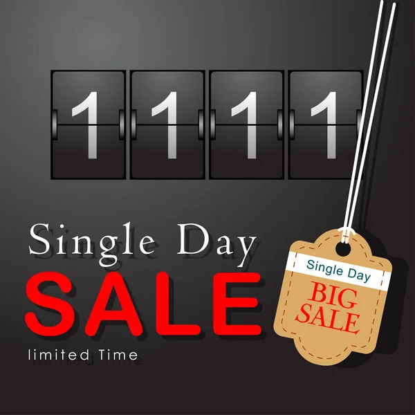 Vector of 11.11 November Big Sale Banner Template Design for Annual Estimate Discount Campaign. Vector and Illustration, EPS10.