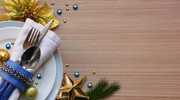 Abstract Christmas Background Christmas Tableware Concept Composition Celebration Copy Space — 스톡 사진