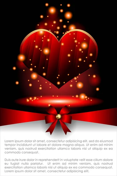 Invitation Mariage Fond Abstrait Saint Valentin Fond Sweet Love Template — Image vectorielle