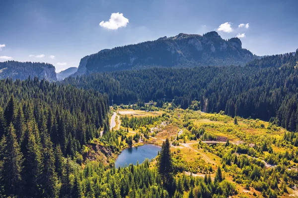 Krásná Krajina Karpatských Pohoří Bucegi Bolboci Sinaia Rumunsko — Stock fotografie