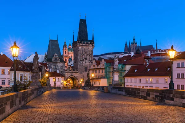 Famous Iconic Image Charles Bridge Prague Czech Republic Concept World — Stock Photo, Image