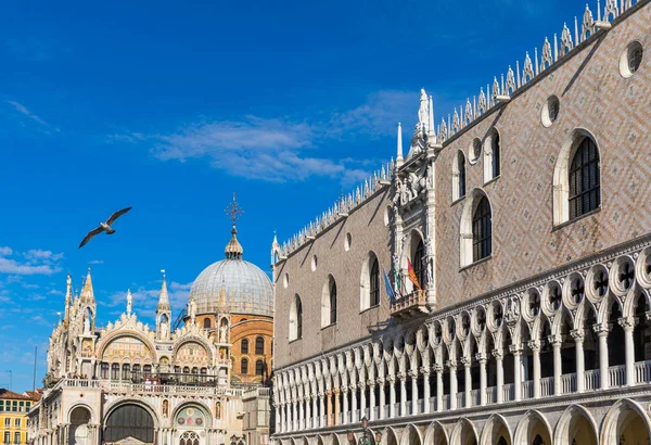 Piazza San Marco with Campanile. Venice, Italy. Campanile di Venezia located at Piazza San Marco, Italy