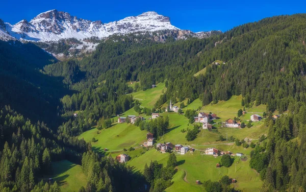 Impressionnant Dolomites Montagnes Villages Traditionnels Nord Italie — Photo