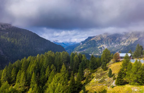 Skvělý Výhled Národní Park Dolomity Dolomiti Slavný Umístění Tyrolsko Alp — Stock fotografie