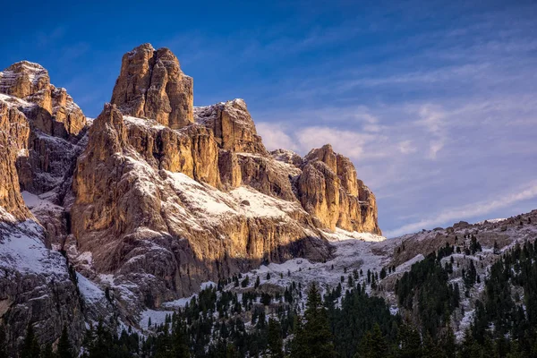 Fantastisk Utsikt Över Nationalparken Dolomiterna Dolomiti Berömda Läge Tyrolen Alp — Stockfoto