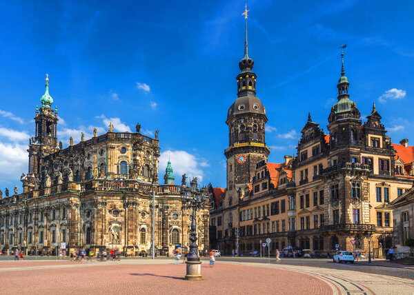 The ancient city of Dresden, Germany. Historical and cultural center of Europe.