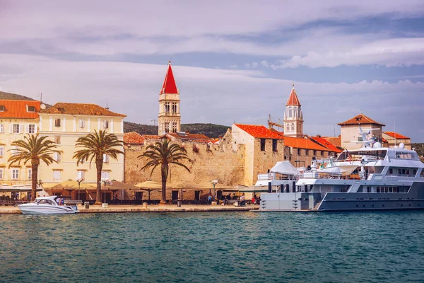 Uitzicht Stad Trogir Oude Toeristische Plaats Kroatië Europa Trogir Stad — Stockfoto