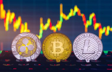 Gra Bitcoin, litecoin ve dalgalanma sikke para Finans Para