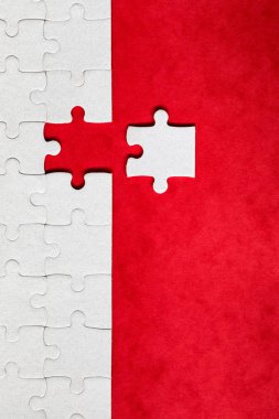 Eksik parça ile yapboz. Eksik bulmaca parçaları. Kavram