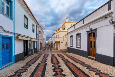 Lagos merkezinde eski şehir Sokak, Algarve bölgesi, P