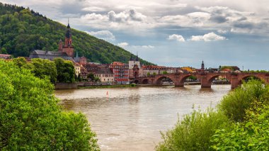 Görünümü güzel ortaçağ şehir Heidelberg, Almanya