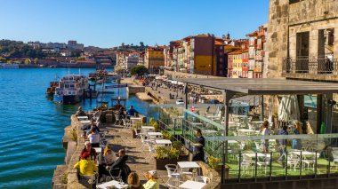 Porto, Portekiz - 15 Kasım 2017: Teras Detayı 