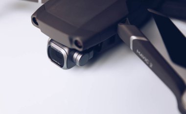 Prag, Çek Cumhuriyeti - 31 Ağustos 2018: Dji Mavic 2 Pro kapanış