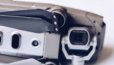 Prag, Çek Cumhuriyeti - 31 Ağustos 2018: Dji yeni drone Mavic 2