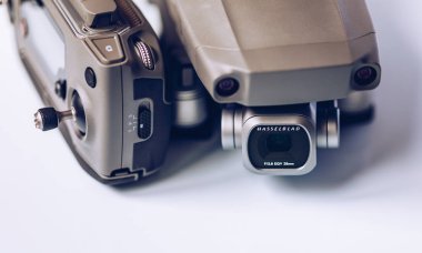 Prag, Çek Cumhuriyeti - 31 Ağustos 2018: Dji Mavic 2 Pro kapanış