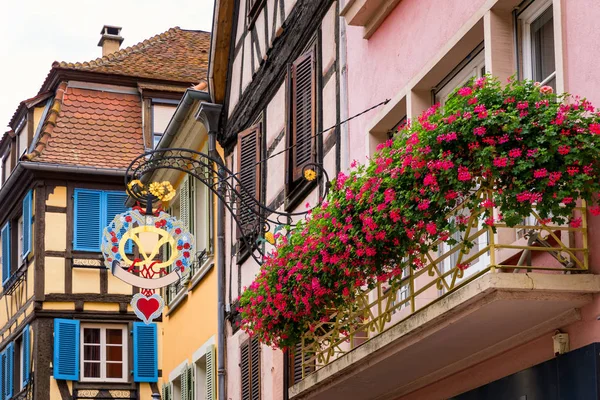 Colmar, France - July 27, 2018: Old town of Colmar, Elsace, Fran — стоковое фото