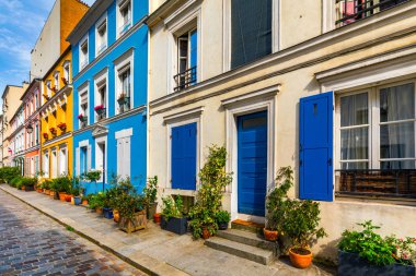 Cremieux Street (Rue Cremieux), Paris, Fransa. Rue Cremieux içinde t