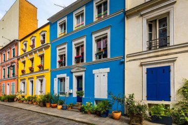 Cremieux Street (Rue Cremieux), Paris, Fransa. Rue Cremieux içinde t