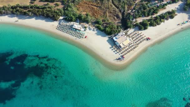 Foto Aerea Della Spiaggia Tuerredda Una Bella Giornata Sardegna Italia — Video Stock