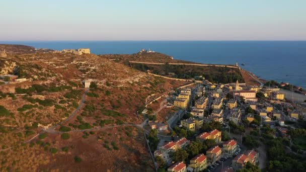 Vue Aérienne Cagliari Sardaigne Italie Cagliari Est Capitale Grande Ville — Video