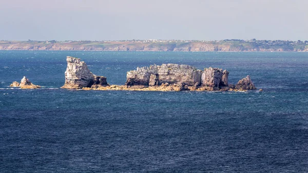 Вид на мис Тулінґе, Камаре - сюр - мер, Бретань (Бретань), Ф. — стокове фото