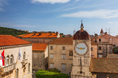 Kasaba Trogir, Hırvatistan Avrupa'nın eski turistik yer itibariyle görüntüleyin. Trog