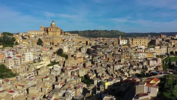 Piazza Armerina Provincie Enna Van Sicilië Italië Piazza Armerina Stadsgezicht — Stockvideo