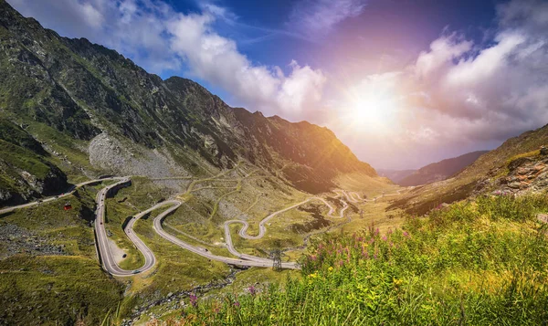 Autostrada Transfagarasana Probabilmente Strada Più Bella Del Mondo Europa Romania — Foto Stock