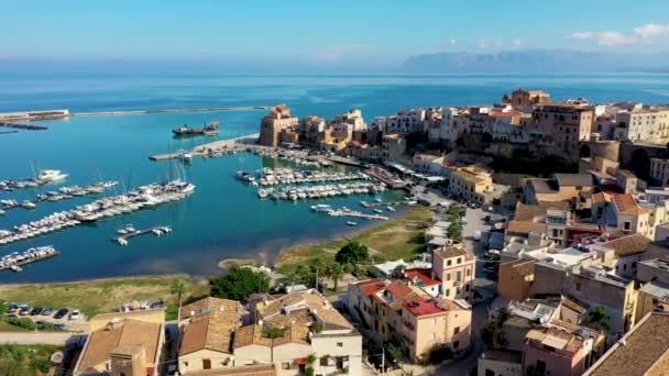 Кафамаре Дель Гольфо Залив Кафамаре Средиземном Море Трапани Сицилия Италия — стоковое видео