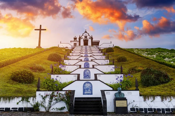 Vila Franca Campo Portugal Ermida Nossa Senhora Paz Capela Nossa — Fotografia de Stock