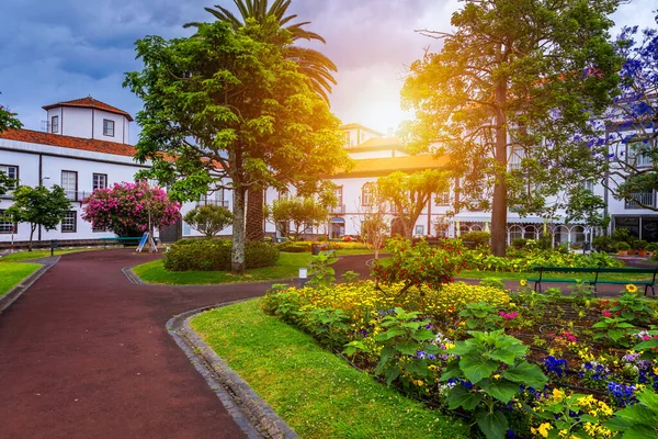 Bellissimo Jardim Sena Freita Situato Nel Centro Storico Della Città — Foto Stock