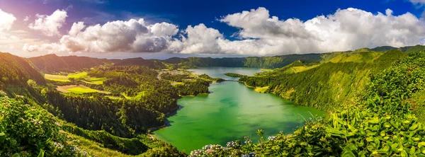 Yani Miguel Adası Azores Portekiz Deki Vista Rei Den Sete — Stok fotoğraf