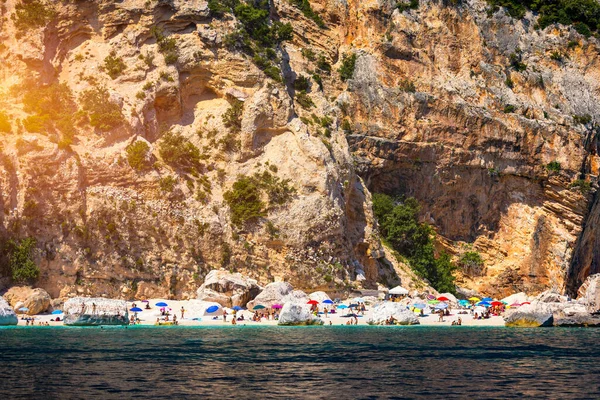 Plage Cala Mariolu Sardaigne Cala Mariolu Célèbre Plage Italie Sardaigne — Photo