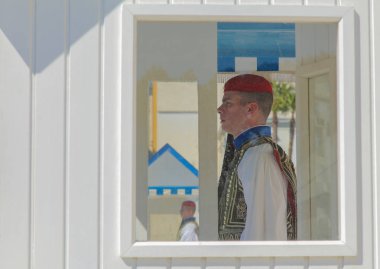 Yunanistan. Atina. -04.15.2017. Atina'da muhafız değişim.