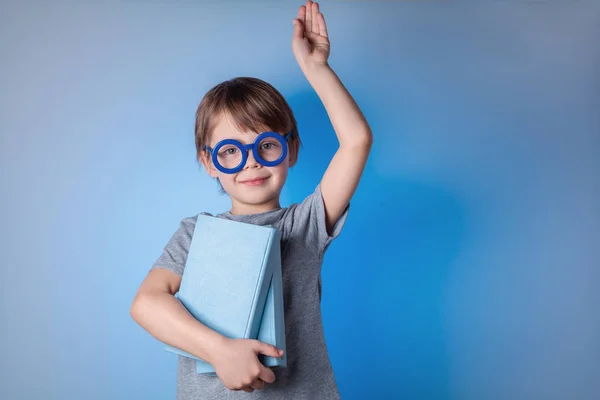 Porträt Eines Entzückenden Babys Mit Blauer Brille — Stockfoto