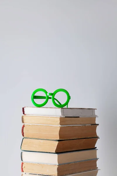 Montón Libros Literatura Para Educación — Foto de Stock