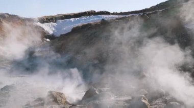 duman geysers yakın çekim
