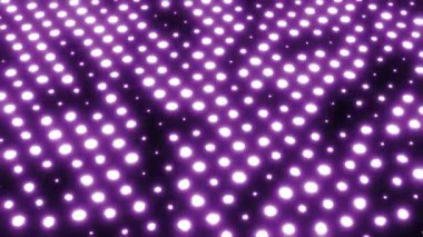Mor yanıp sönen noktaların soyut arkaplanı, video 4k, 60 fps
