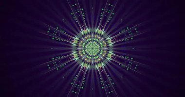 Dinamik geometrik desenler içeren kusursuz döngü VJ görselleri